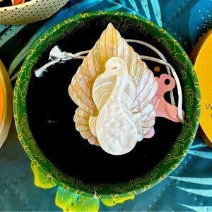 On White Wings Erstwilder swan brooch